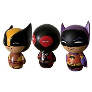 Funko Lot‎ 3 Dorbs Wolverine Deadpool Batman OOB